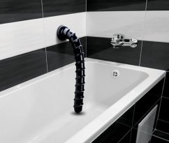 Černé dildo - Swirl Hose Snake (45 x 5 cm)