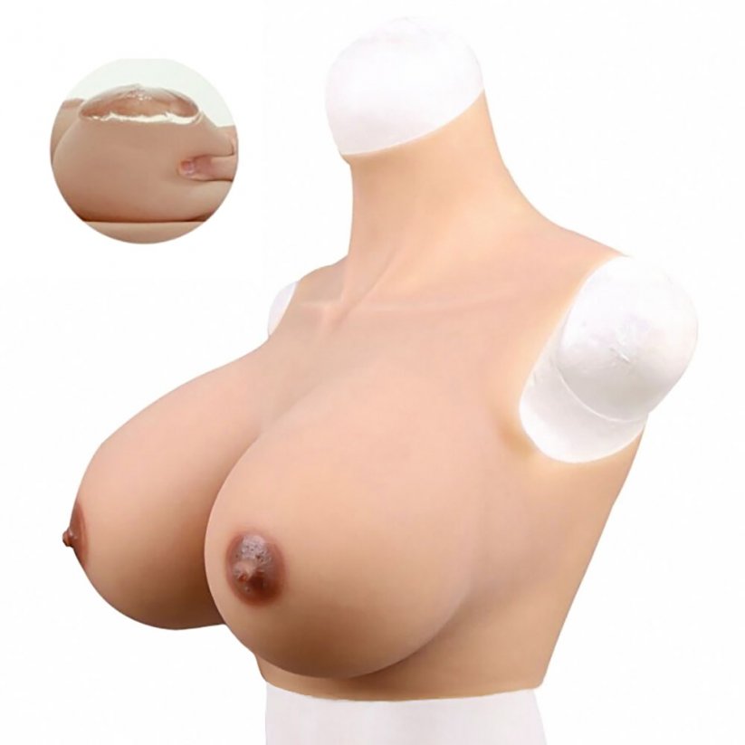 Silikonová prsa E (silikonová výplň) - standardní barva