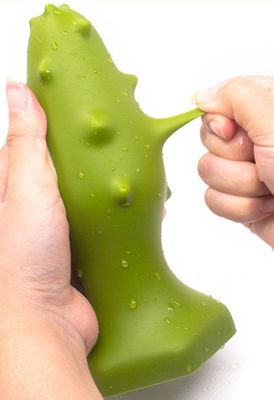 Silicone plug Monster Spike S 8 x 3,5 cm Green - gb26474
