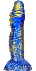 Dildo Fantasy Croq 19 x 5 cm Blue-Gold - gb45109