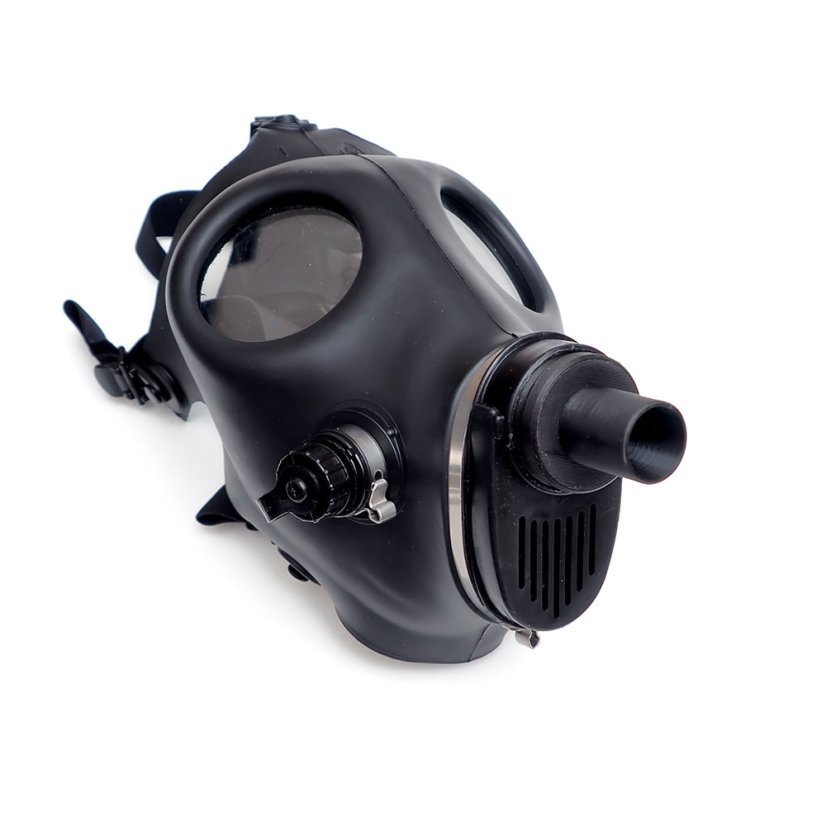 Reducer for connecting a gas mask and breathing hose - combination with Israeli gas mask