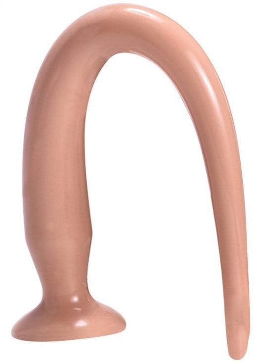Long dildo Tail Flex L 48 x 4,5 cm Flesh - gb31288