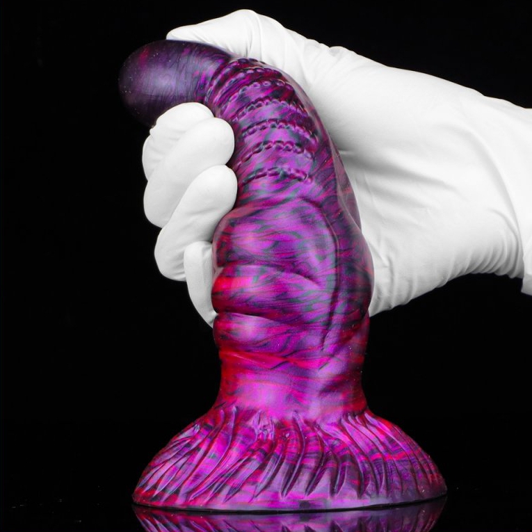 Dildo Fantasy Nirp 15 x 5,3 cm Purple-Black - gb45136