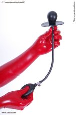 Nafukovací latexový roubík s pumpovacou balónikom