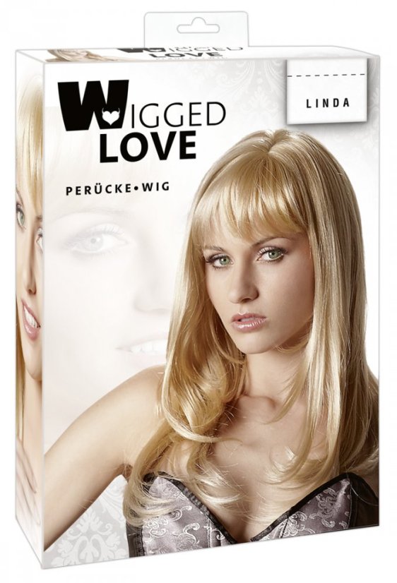 Dlhá blond parochňa s ofinou