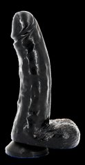 Černé dildo - Gatien (20 x 5,5 cm) - gb21437