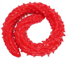 Long Dildo Barded 60 x 4 cm Red - gb41023