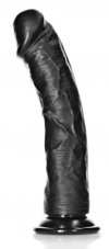 Mega Curved Dildo RealRock 25 x 5,6 cm Black - gb44404