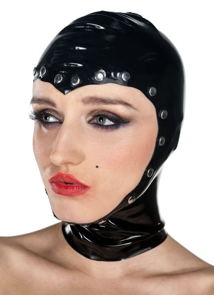 Latexová maska s kovovými nitmi