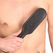 Rounded leather paddle