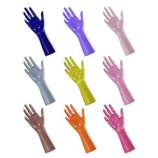 Latexové rukavice UniqDsn - rôzne farby