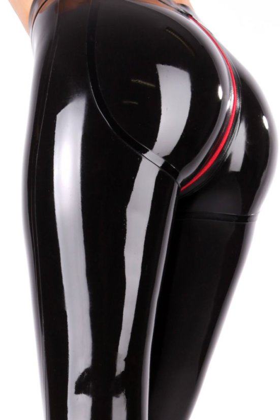 Tvarujúce latexové legíny s Push-Up efektom - detail zadku