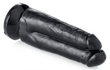 Černé dildo - Tom & Max (17 x 7 cm)