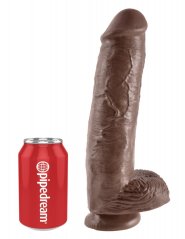 Dildo King Cock 24 x 6 cm Brown - gb21986