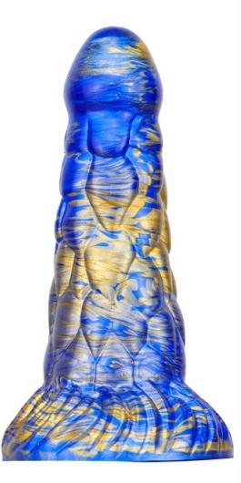 Dildo Cyrix 15,5 x 6 cm Blue-Gold - gb27758