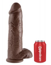 Large Dildo King Cock 26 x 7,8 cm Brown - gb19159