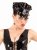 Latex cap with visor and spikes