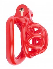 Pánský pás cudnosti - Lyfy červený (4 x 3,3 cm)