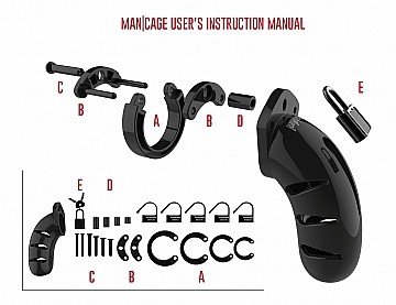 Pánsky pás cudnosti - ManCage 01 (9 x 4,2 cm)