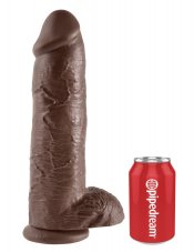 Large Dildo King Cock 26 x 7,8 cm Brown - gb19159