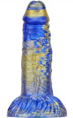 Dildo Fantasy Gentax 16 x 5 cm Blue-Gold - gb45126