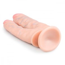 Dvojité dildo v tělové barvě - 24 cm