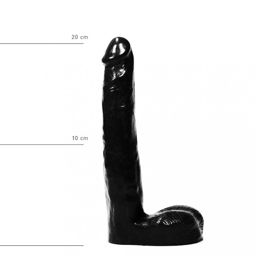 Černé dildo - Louis (21 x 3,5 cm)