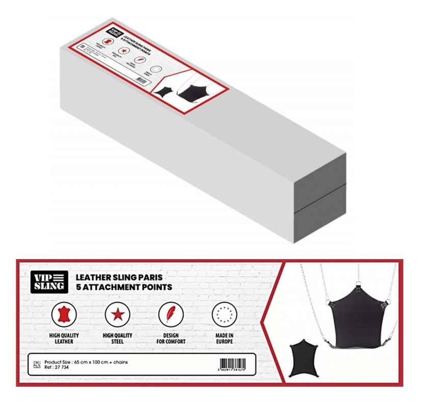 Kožené závesné lôžko - balenie