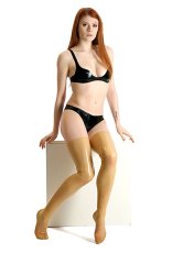 Luxusní latexové punčochy nejvyšší kvality (chlorované) - transparentní