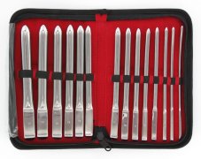 Sada 14 dilatátorů z nerezové oceli (4 - 17 mm)