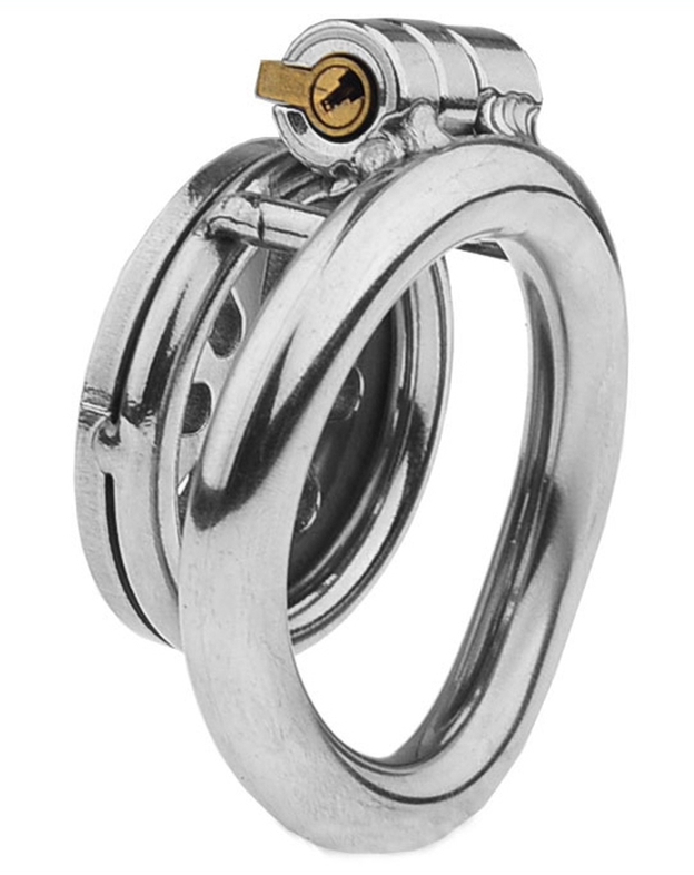 Kovový pás cudnosti Flat 2 cm - L (krúžok 5 cm)