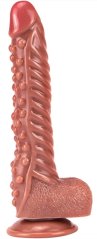 Ribby Dildo 22 x 5 cm Brown - gb33394