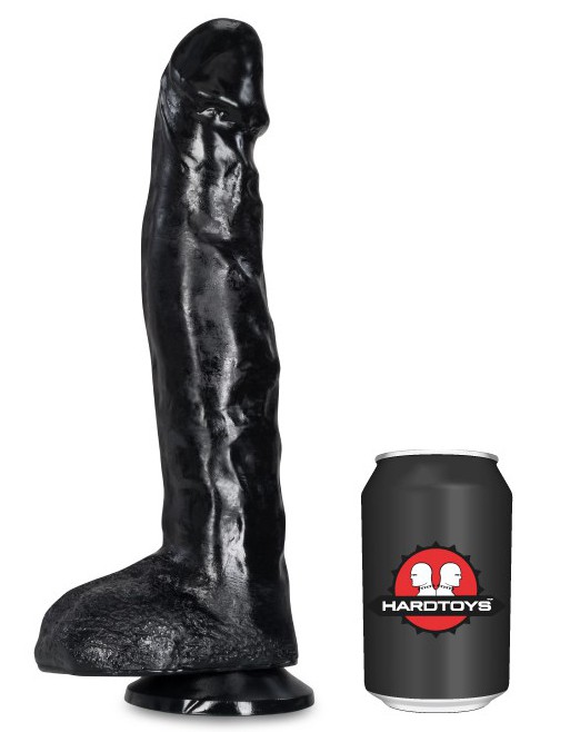 Černé dildo - Auguste (25 x 5,5 cm)