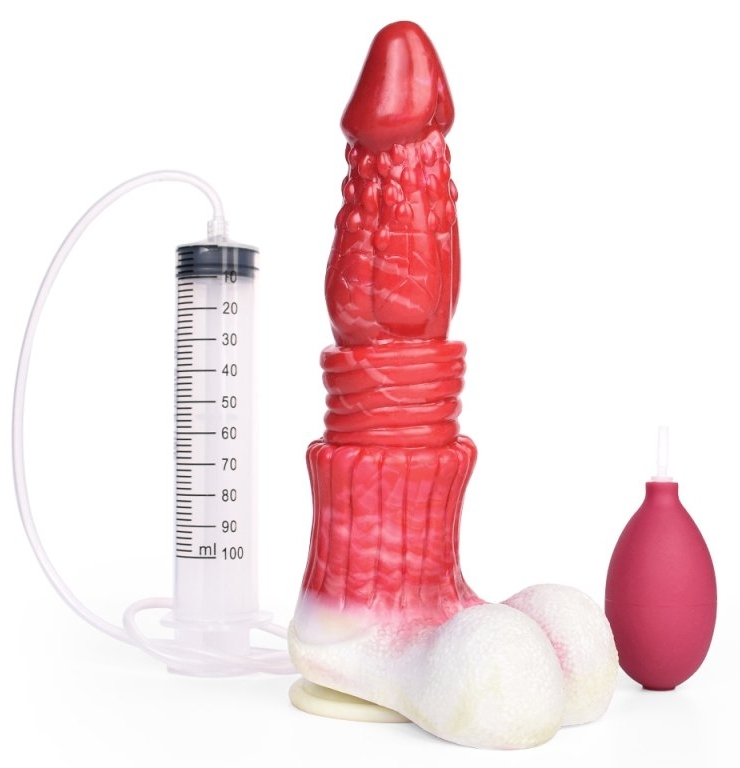 Monster Binux ejaculating dildo 20 x 5,5 cm - gb47643