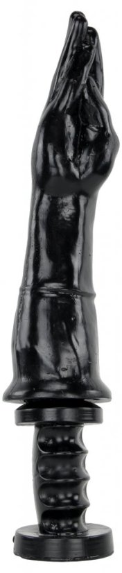 Čierne fisting dildo - Hold The Slap (33 x 8 cm)