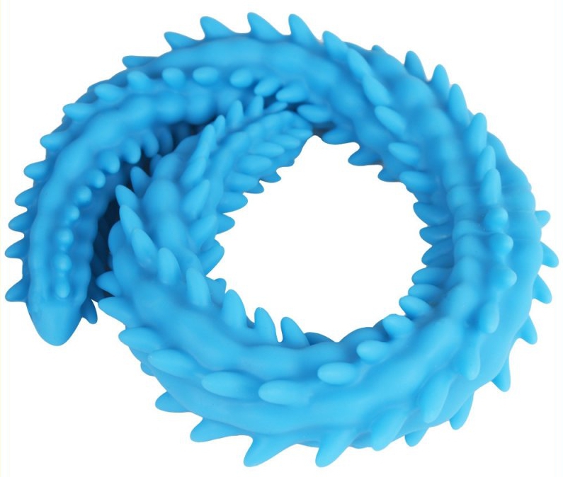 Double Dildo Scolop M 50 x 4 cm Blue - gb44578