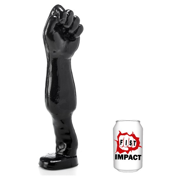 Černé fisting dildo - Hold The Fist (34 x 9,5 cm)