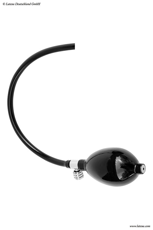 Pumpovací balónik s vypúšťacím ventilom a hadičkou pre erotické pomôcky