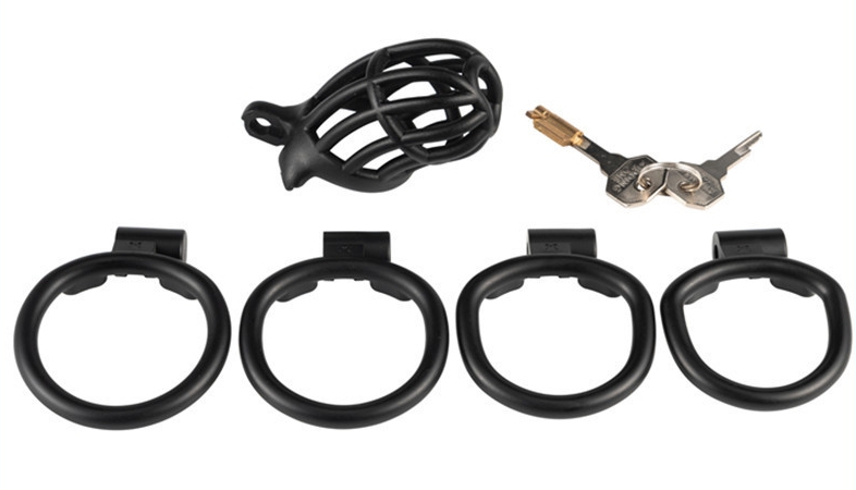 Pánsky pás cudnosti - Slutypig čierny (8 x 3,3 cm)