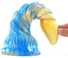 Arkan Dildo 18 x 5 cm Gold-Blue - gb33571