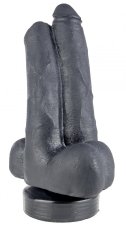 Čierne dildo - Kevin & Dylan (16 x 7,5 cm)