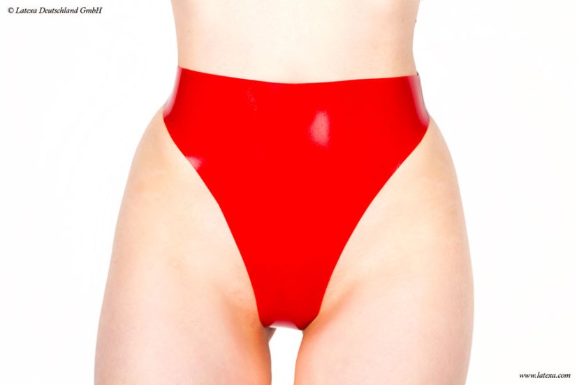 Extra vysoké latexové tangá