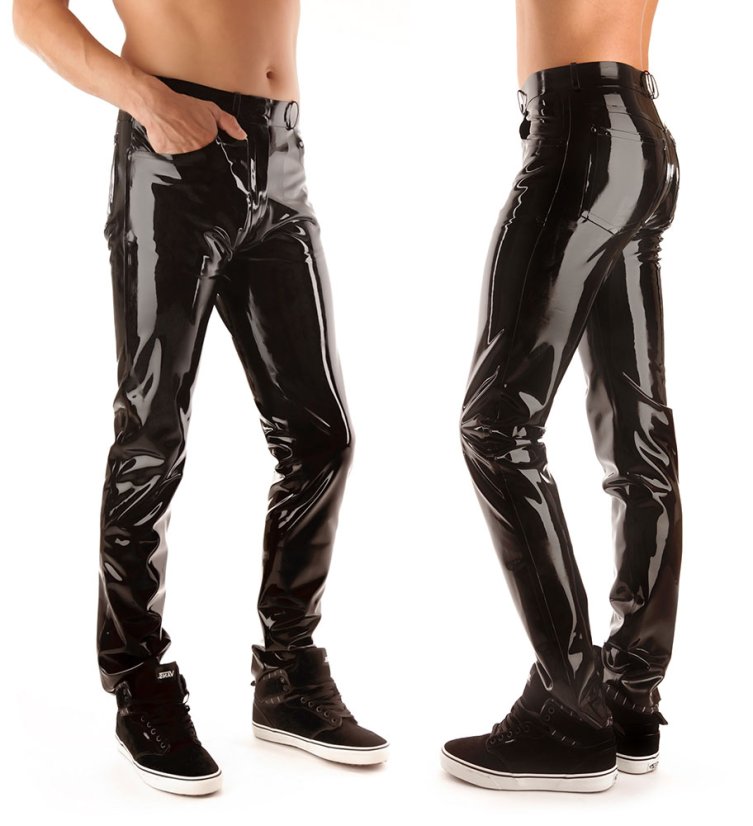 Pánske latexové džínsy