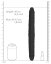 Double dildo Realrock 36 x 4,4 cm Black - gb39632