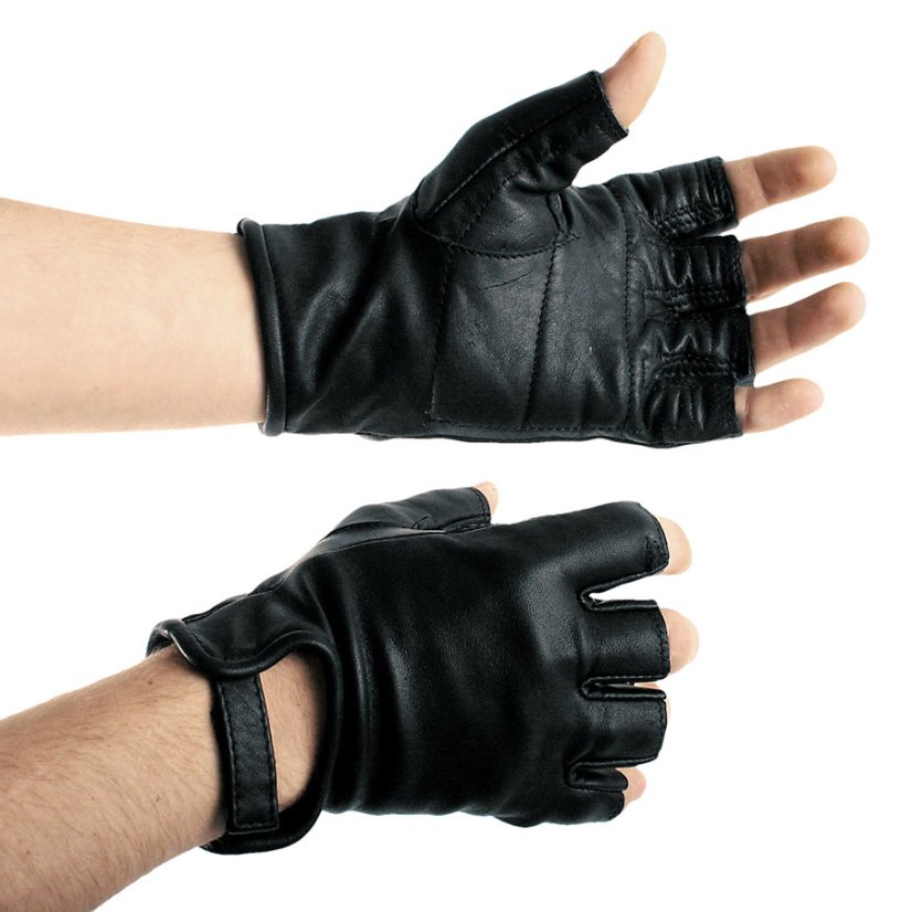 Luxury leather fingerless gloves