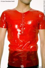 Latexové tričko s krátkym zipsom