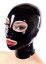 Super elegantní latexová maska - černá