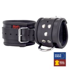 Leather handcuffs "The Red" black - gb13422