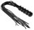 Leather flogger with wooden handle (77 cm)