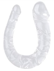 Double Dildo Transparent U Jelly S 13,5 x 3 cm - gb22530